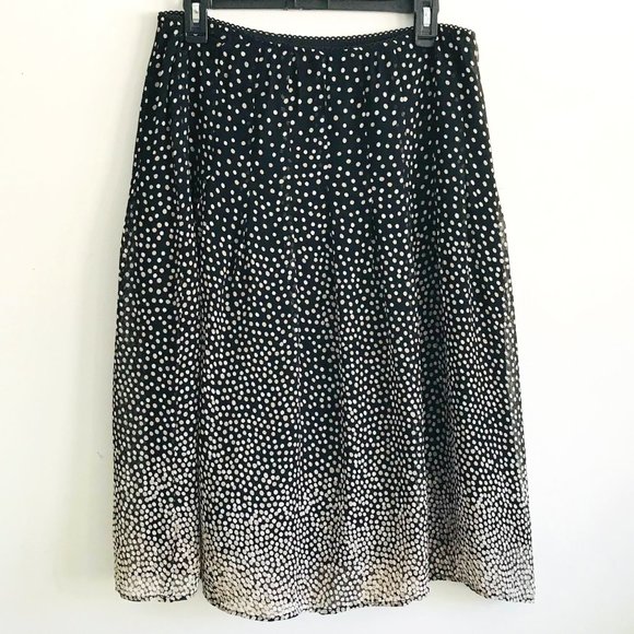 JM Collection Dresses & Skirts - Vintage JM Collection Ombre Polka Dot Midi Skirt